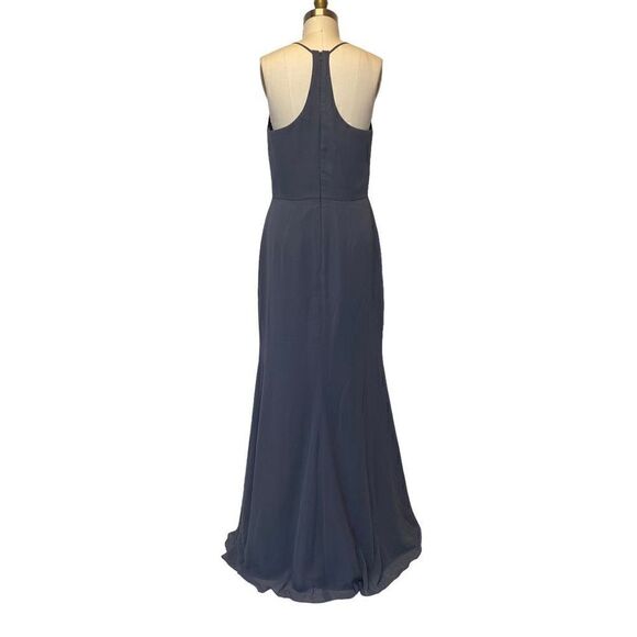 Hayley Paige Occasions Gray Sleeveless Gown - Picture 4 of 6